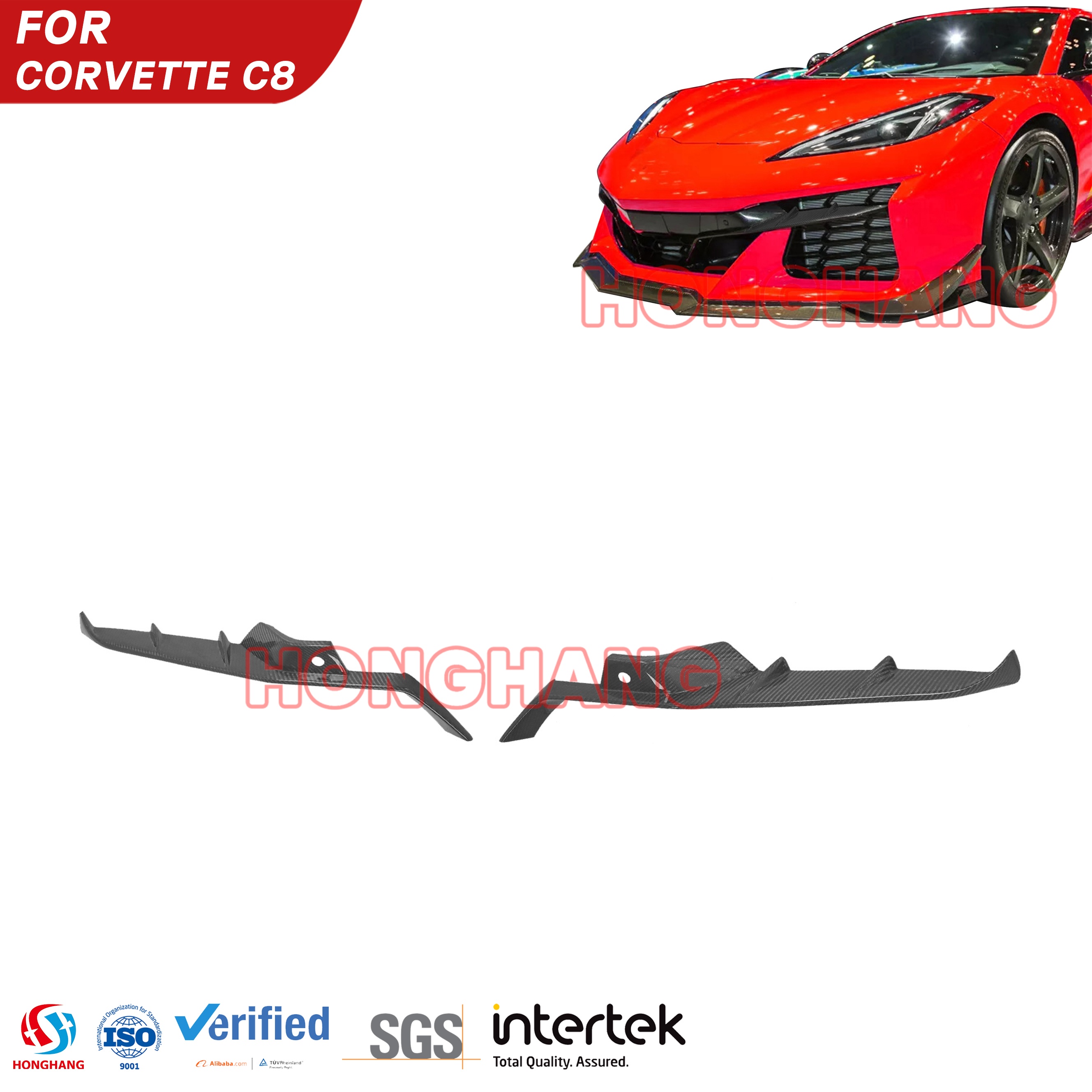 Grille Insert For Chevrolet Corvette C8 Z06 2020 2021 2022 2023 2024