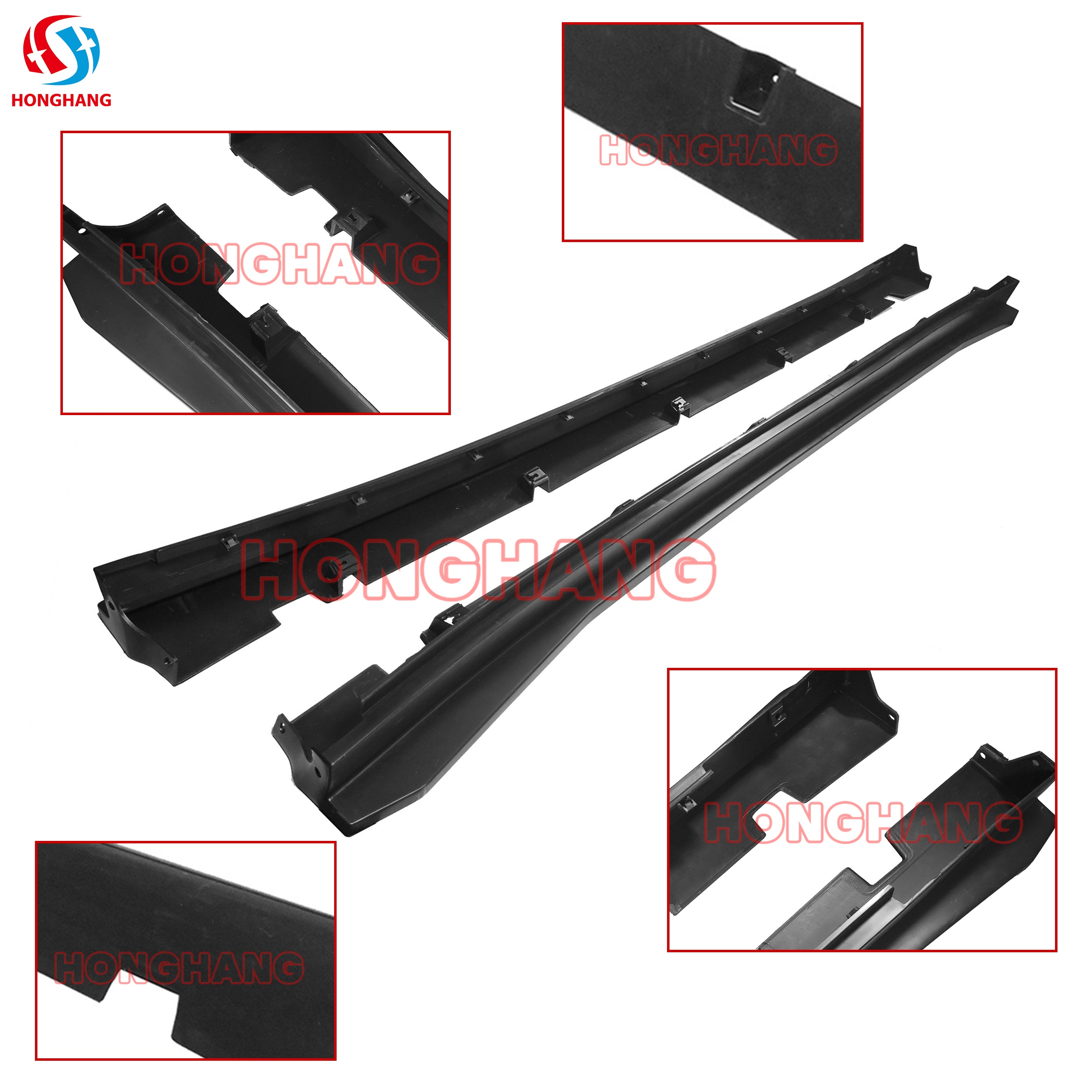  Paneles de balancín Extension PP 2pcs Faldas laterales para Dodge Charger 2011-2023