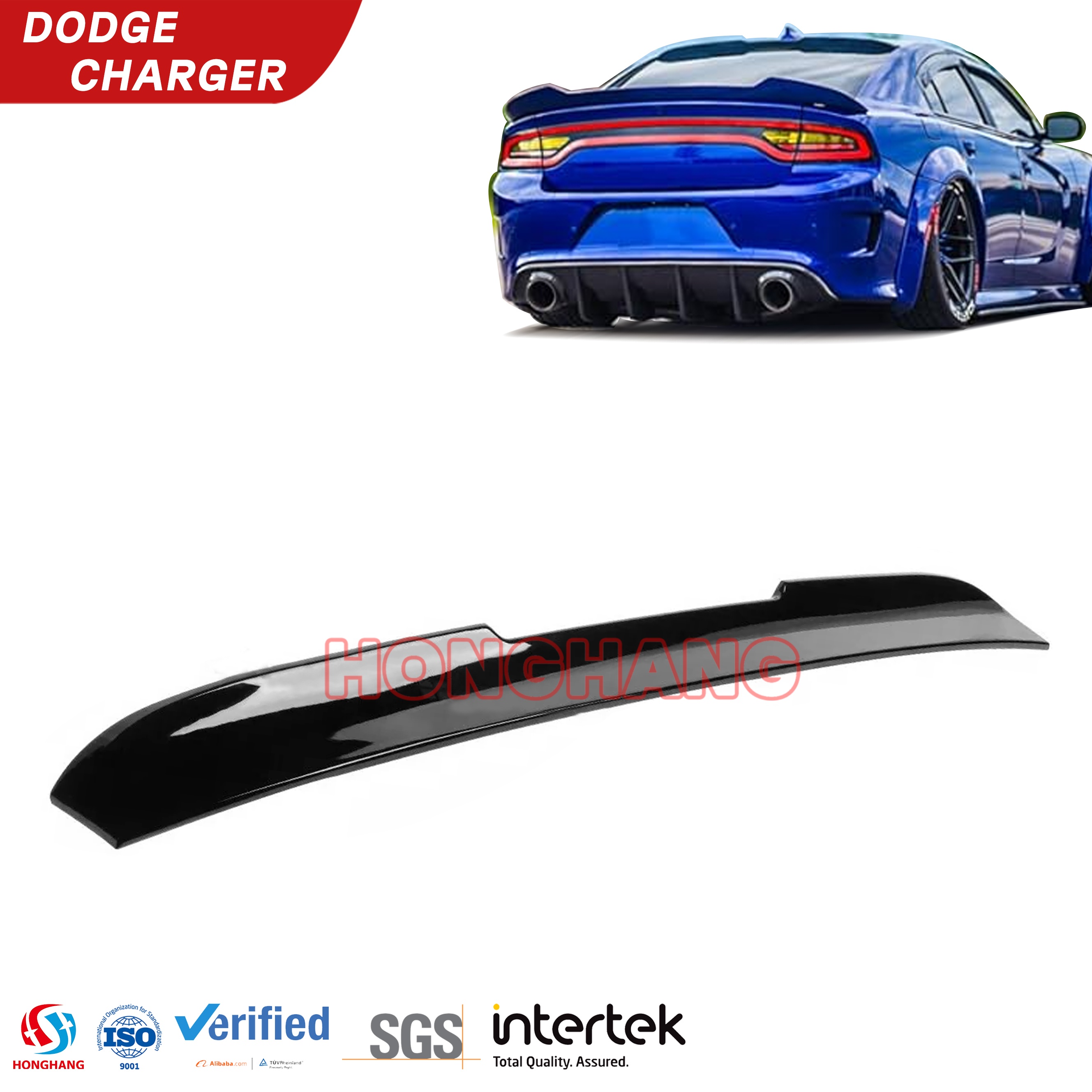 Rear Upper Window Wing Roof Spoiler for Dodge Charger 2011 2012 2013 2014 2015 2016 2017 2018 2019 2020 2021 2022 2023
