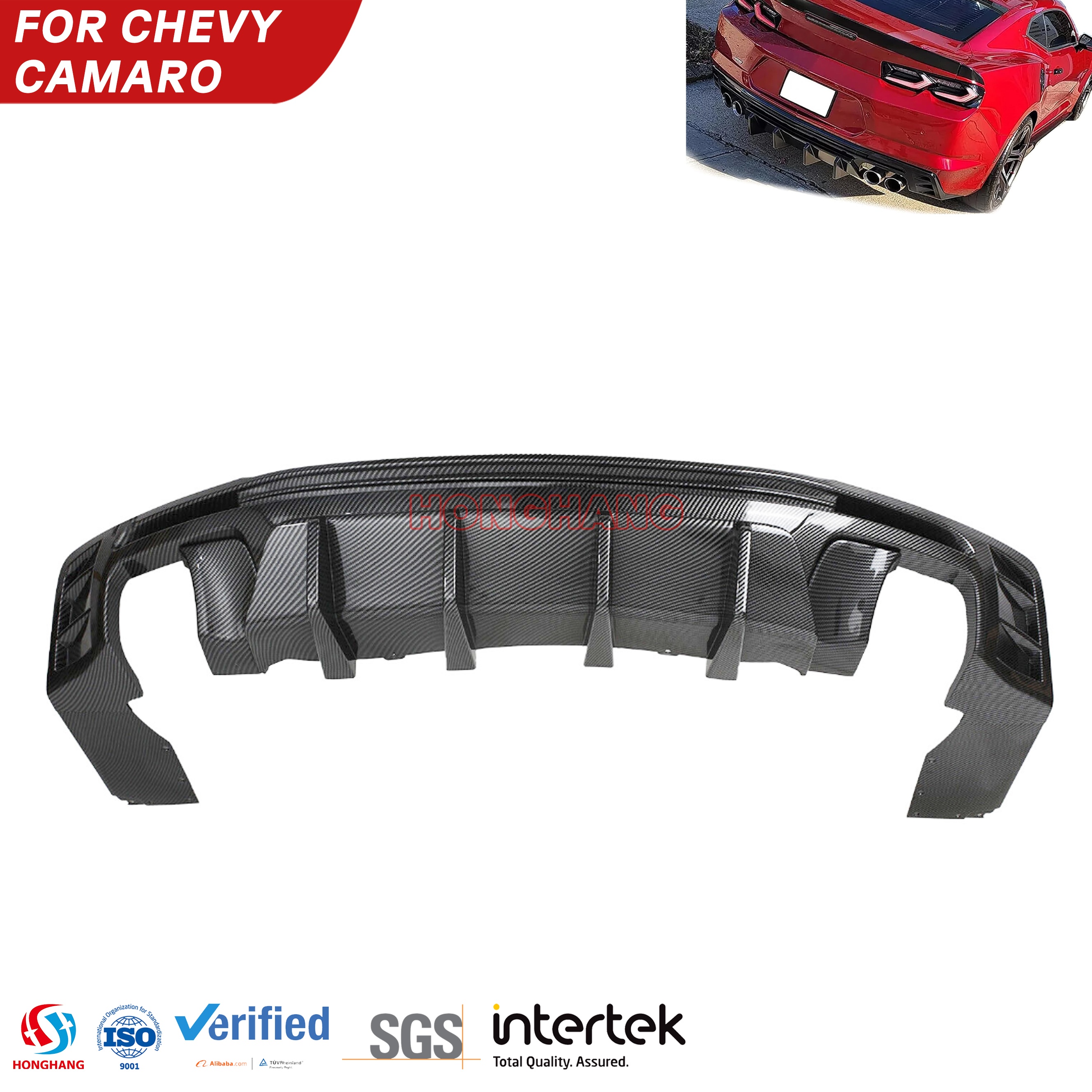 2016-2022 Chevrolet Camaro Rear Diffuser Bumper Lip