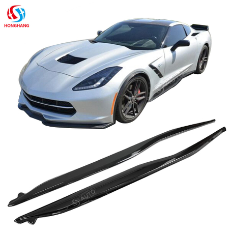 Side Skirt For Chevrolet Corvette C7 2014 2015 2016 2017 2018 2019