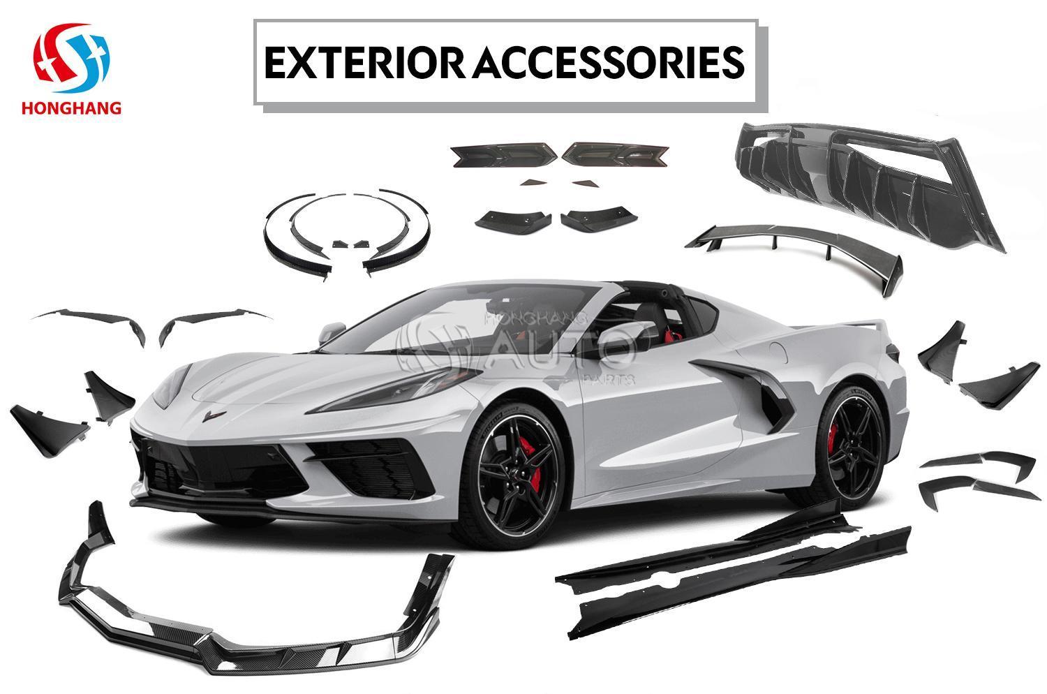 Rear Bumper Lip Splitter For Chevrolet Corvette C8 2020 2021 2022 2023