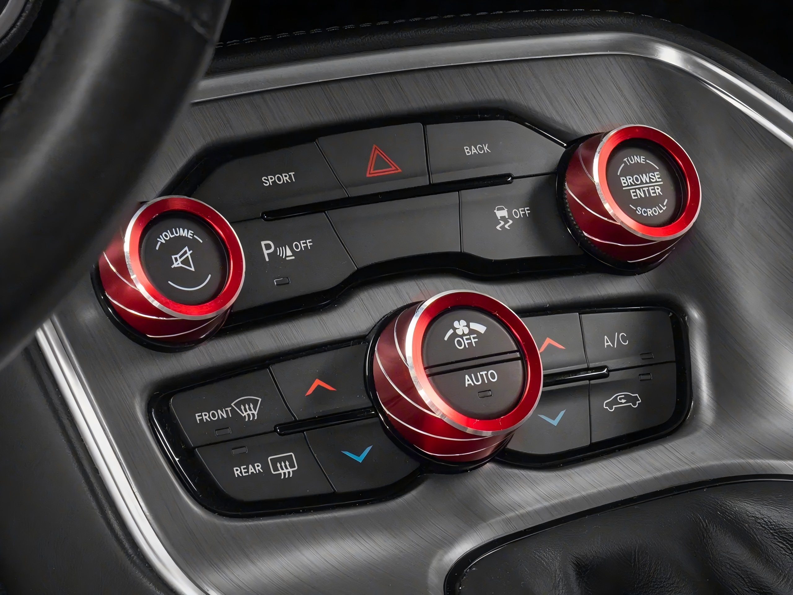 speedform-challenger-billet-hvac-knob-covers-red-ch16675.CH16675