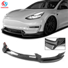 Front Lip Splitter For TESLA Model 3 2017 2018 2019 2020 2021 2022 2023