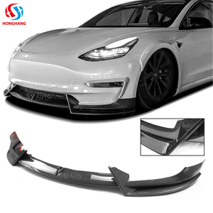 Front Lip Splitter For TESLA Model 3 2017 2018 2019 2020 2021 2022 2023