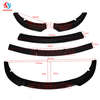 Factory Direct четырехэтапный передний бампер губ для Dodge Charger SRT 2015 2016 2017 2018 2019 2020 2021 2022 2023