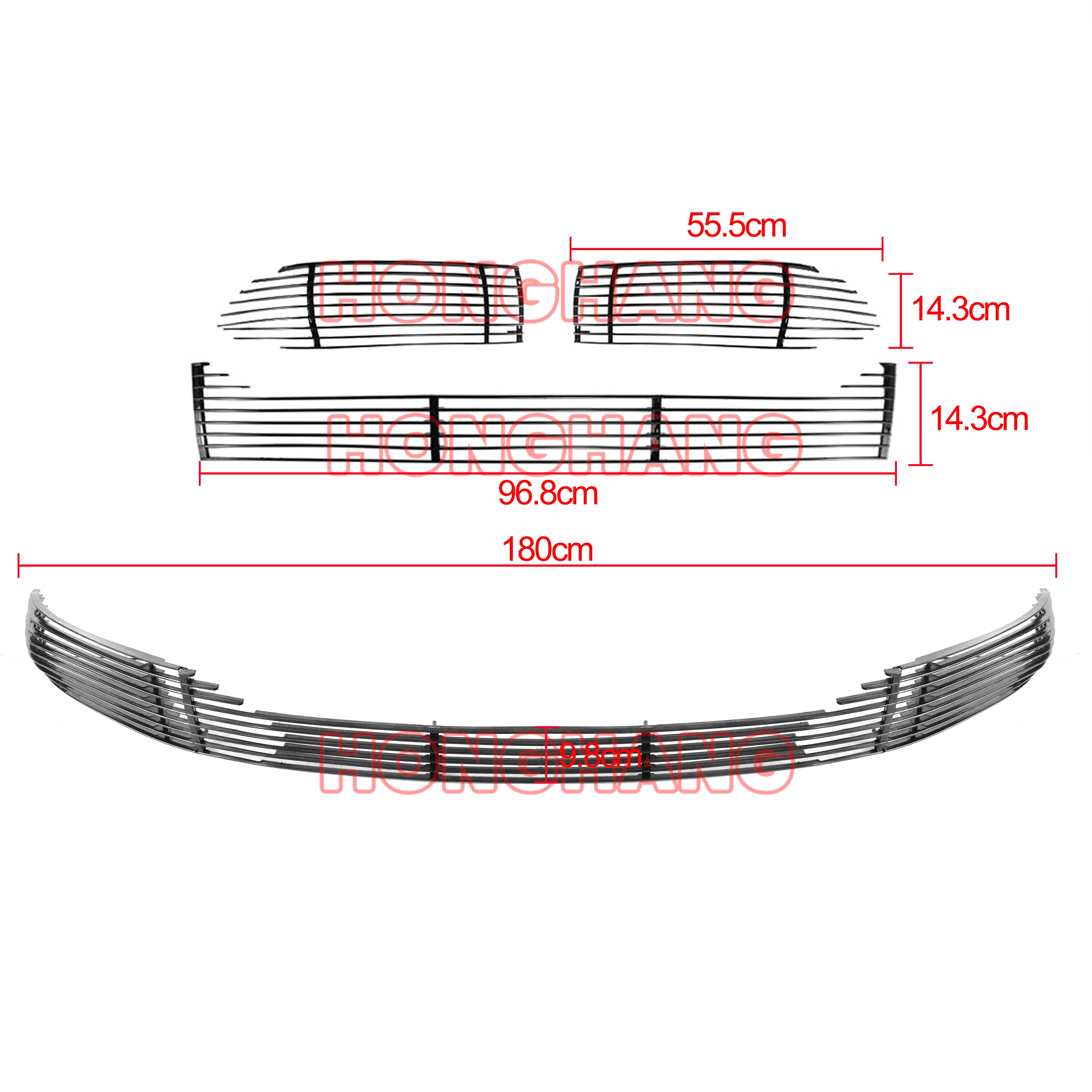 ABS Front Bumper Grille Upper Grill Guards Front Upper Grille for Dodge Charger 2015-2021