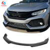 Hot Selling Front Bumper Lip Splitter For Honda Civic 2016 2017 2018 2019