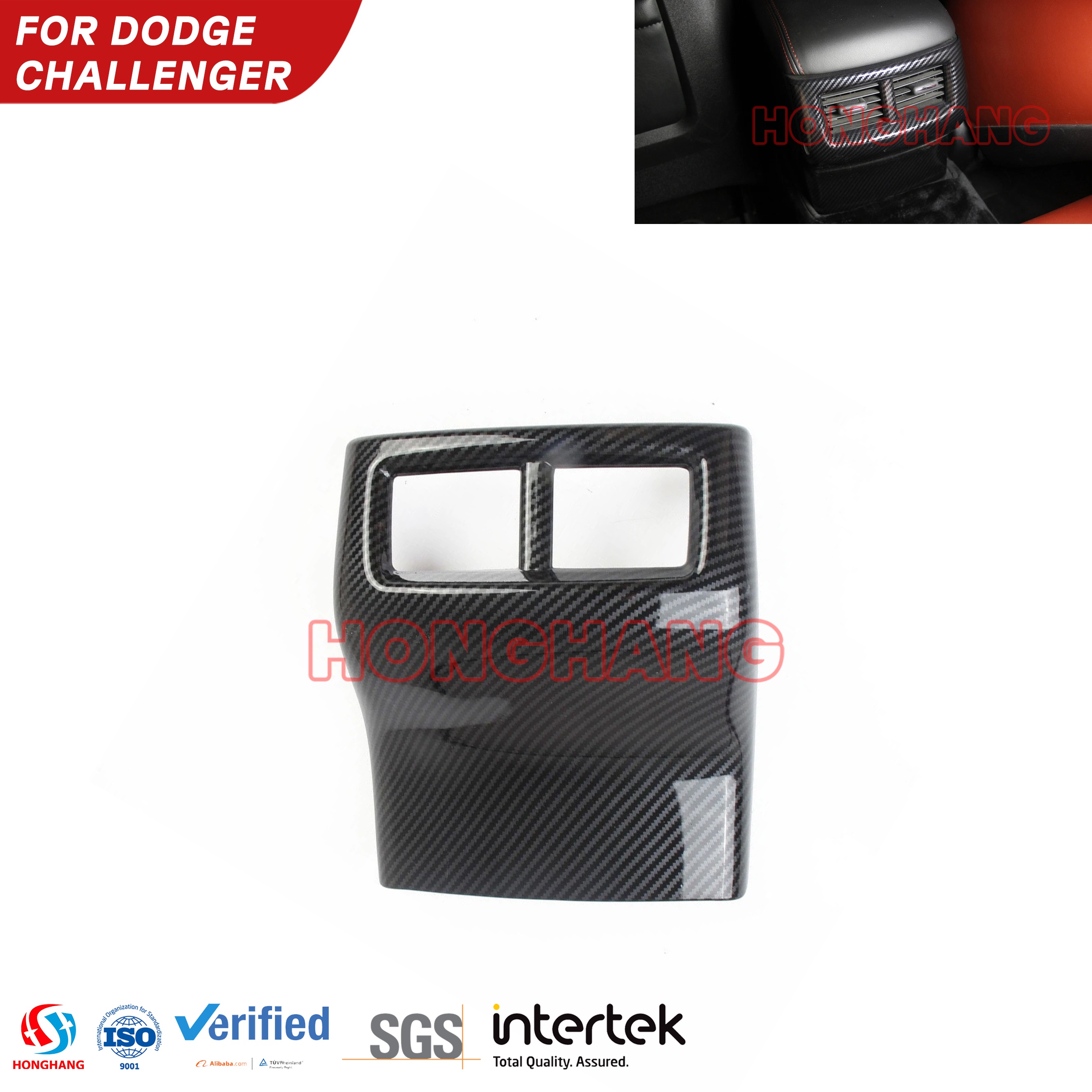 Rear Air Vent Outlet Cover for Dodge challenger 2015 2016 2017 2018 2019 2020 2021 2022 2023