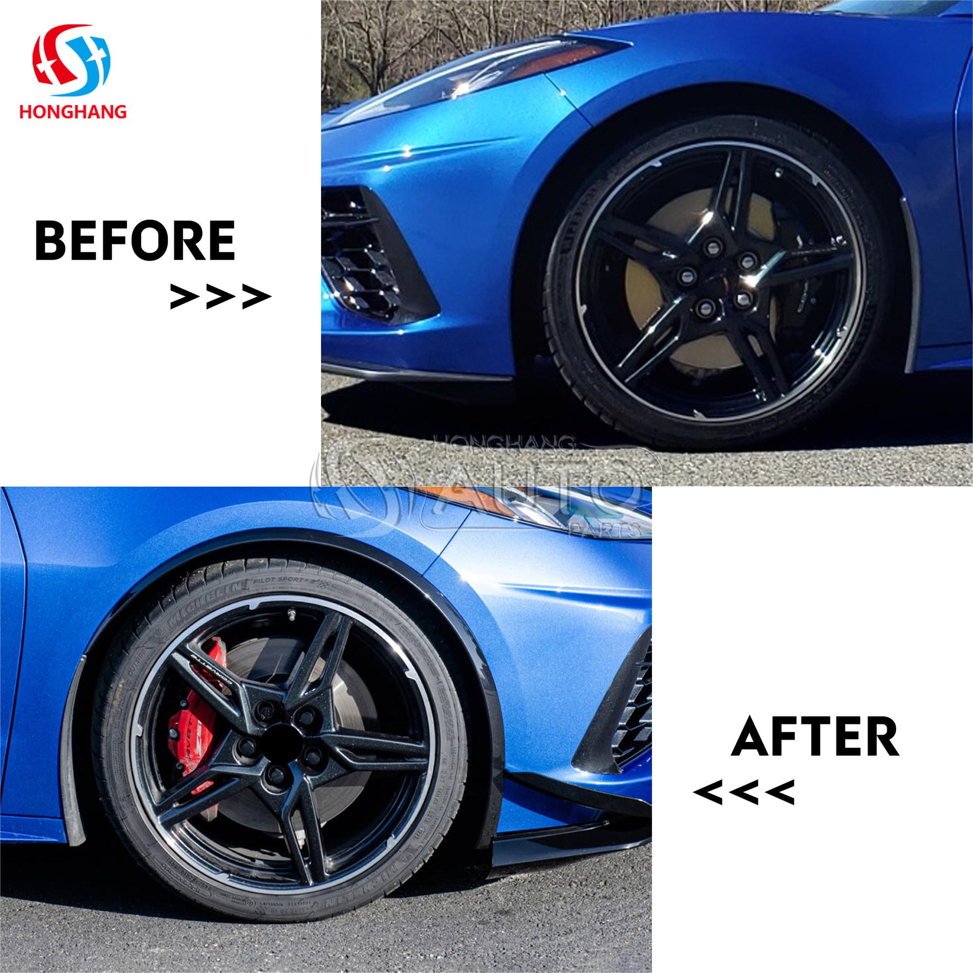 Front/Rear Wheel Eyebrow For Chevrolet Corvette C8 2020 2021 2022 2023 2024
