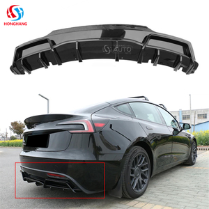 Rear Bumper Diffuser Spoiler Lower Boot Lip Kit For TESLA Model 3 2017 2018 2019 2020 2021 2022 2023