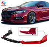 Front Bumper Lip Splitter For Honda Accord 2018 2019 2020 2021