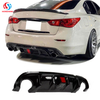 Car Rear Bumper Lip Diffuser For Infiniti Q50 2014 2015 2016 2017