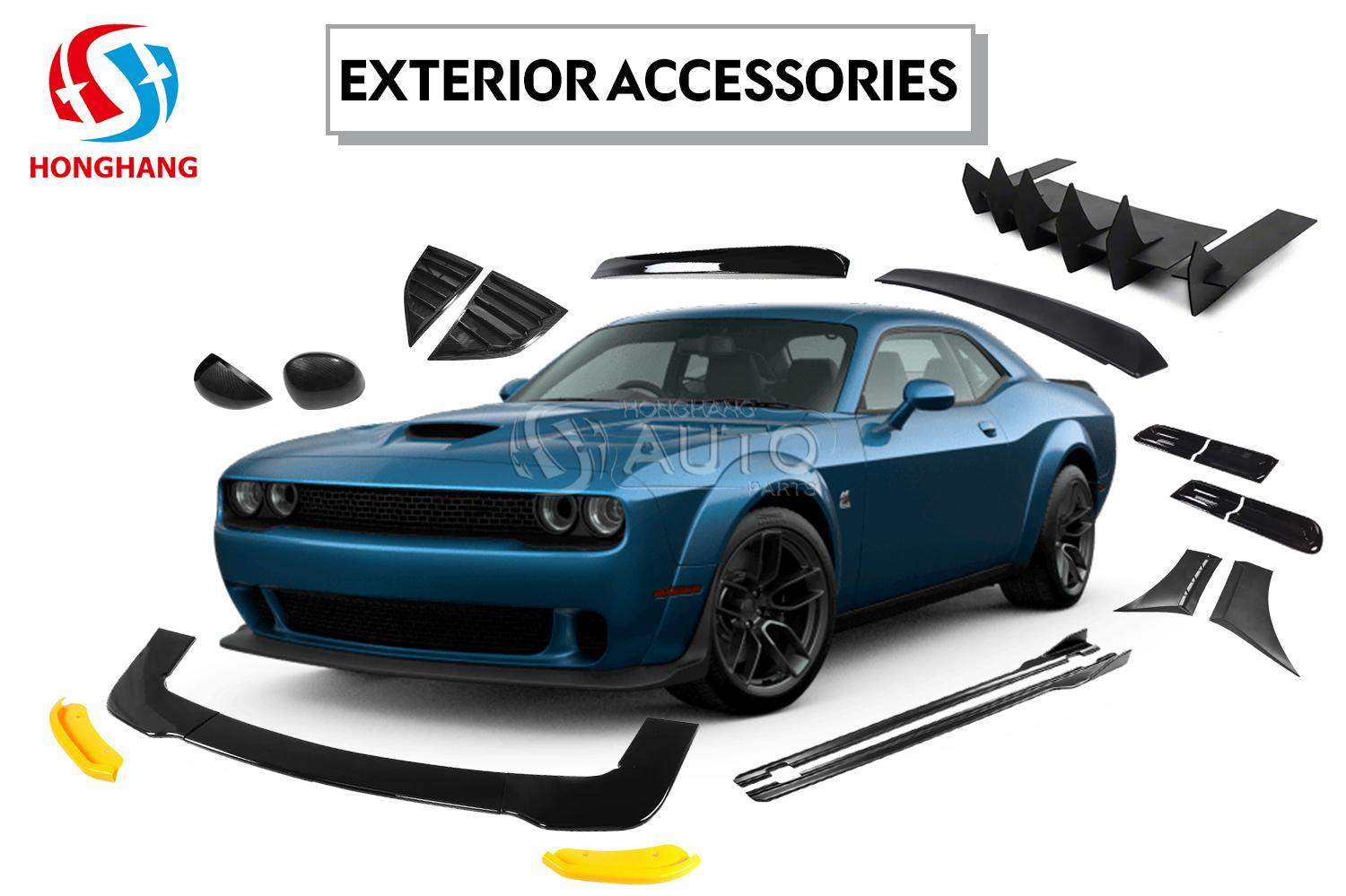 Rear Bumper Diffuser Lip For Dodge Challenger 2015 2016 2017 2018 2019 2020 2021 2022 2023