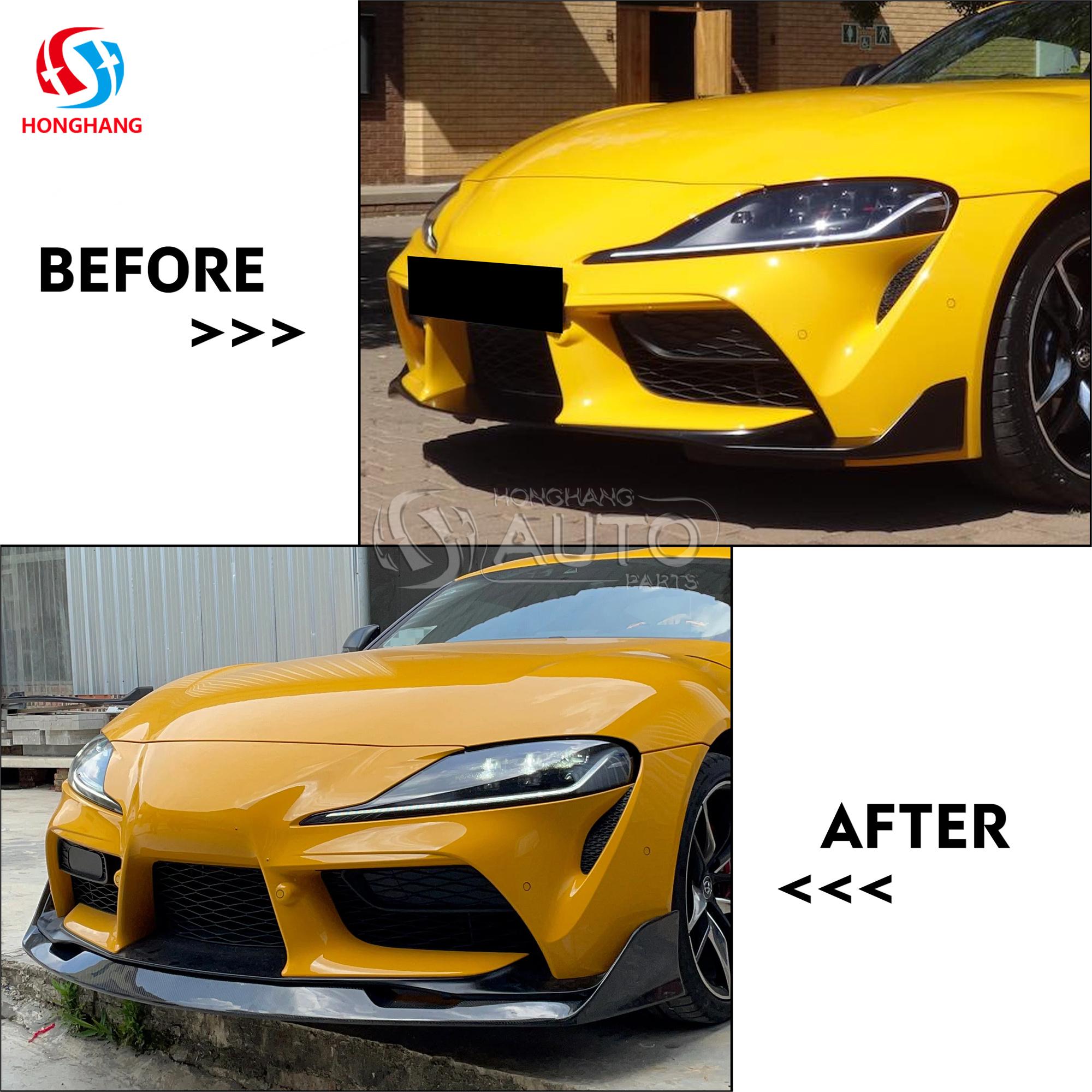 Carbon Fiber A90 Front Bumper Lip For Toyota Supra A90 Edition J29DB MkV 2019 2020 2021 2022 2023 2024