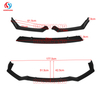 Front Lip Bumper Splitter For Infiniti Q50 2018 2019 2020 2021