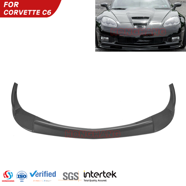 Front Lip Bumper Splitter For Corvette C6 2006 2007 2008 2009 2010 2011 2012