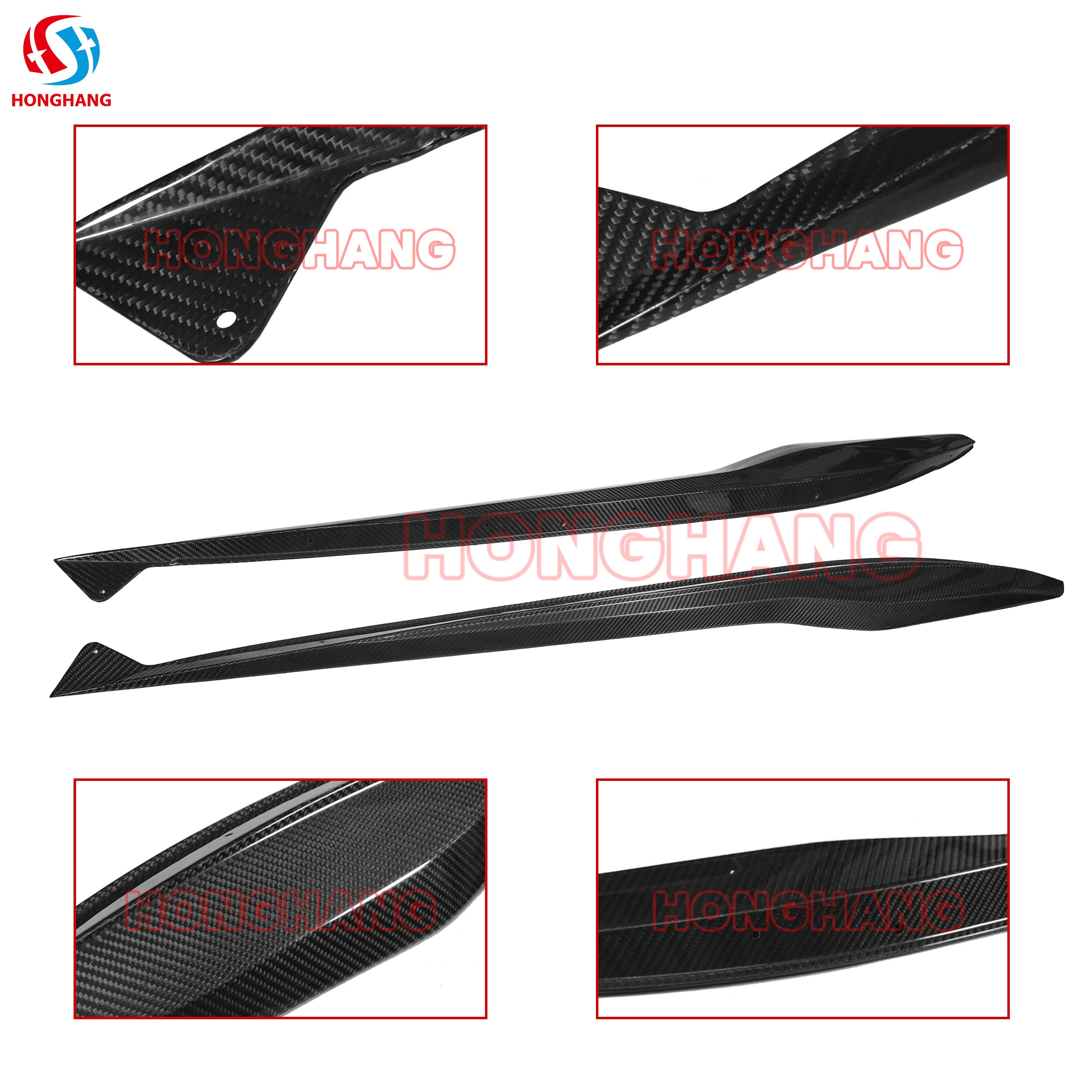 Car Body Kit Side Skirts For Chevrolet Corvette C8 Z06 2023+