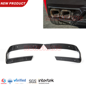 Rear Diffuser Accent Rear Bumper Exhaust Surround Trim for Chevrolet Corvette C8 2020+ 