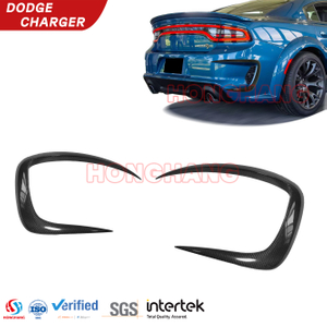 Rear Fender Vent Trim Side Fin Air Outlet Flap for Dodge Charger 2015 2016 2017 2018 2019 2020 2021