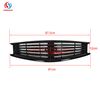 ABS Front Bumper Grille Upper Grill Guards Front Upper Grille for Infiniti G37/G25 Q40 2010-2013