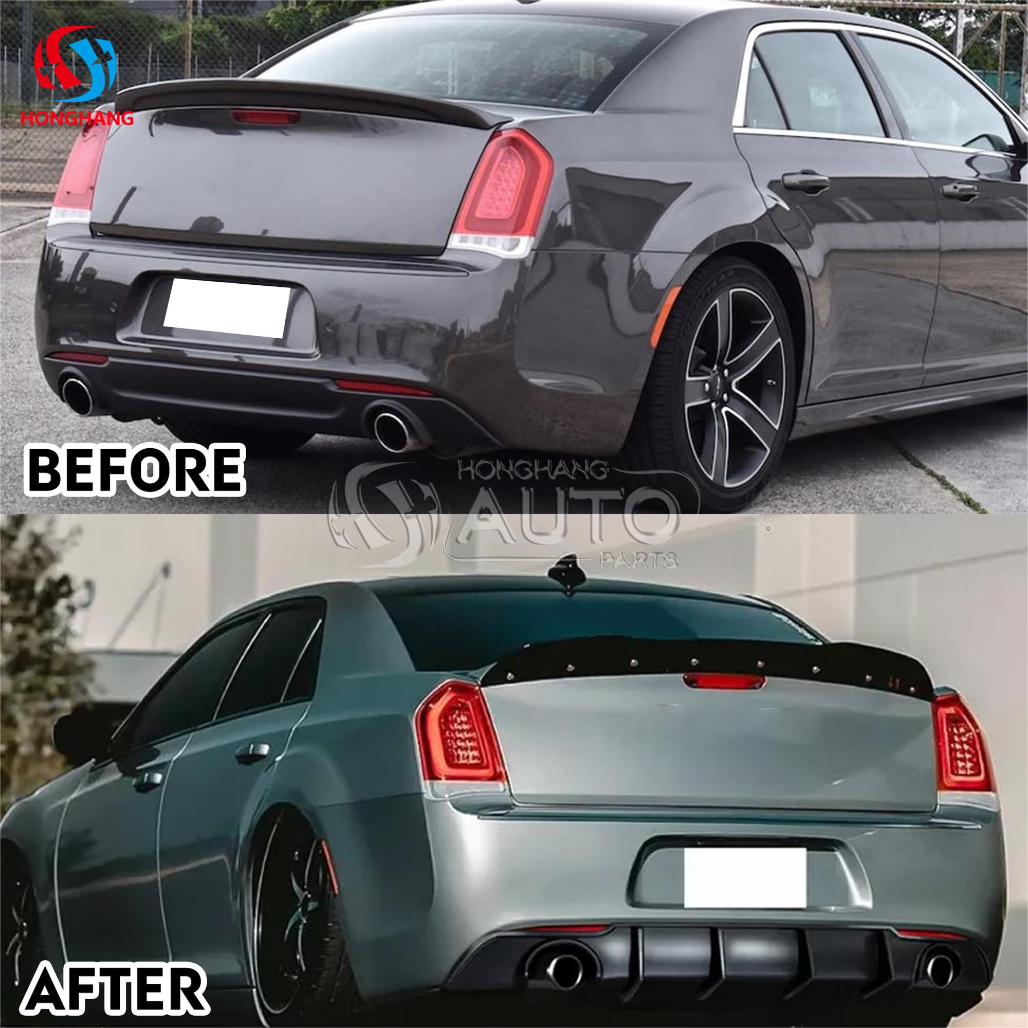 Rear Bumper Lip Splitter For Chrysler 300C SRT 2015 2016 2017 2018 2019 2020 2021