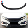 New Arrivals Front Bumper Lip Splitter Four Sections For Honda Civic 2016 2017 2018 2019