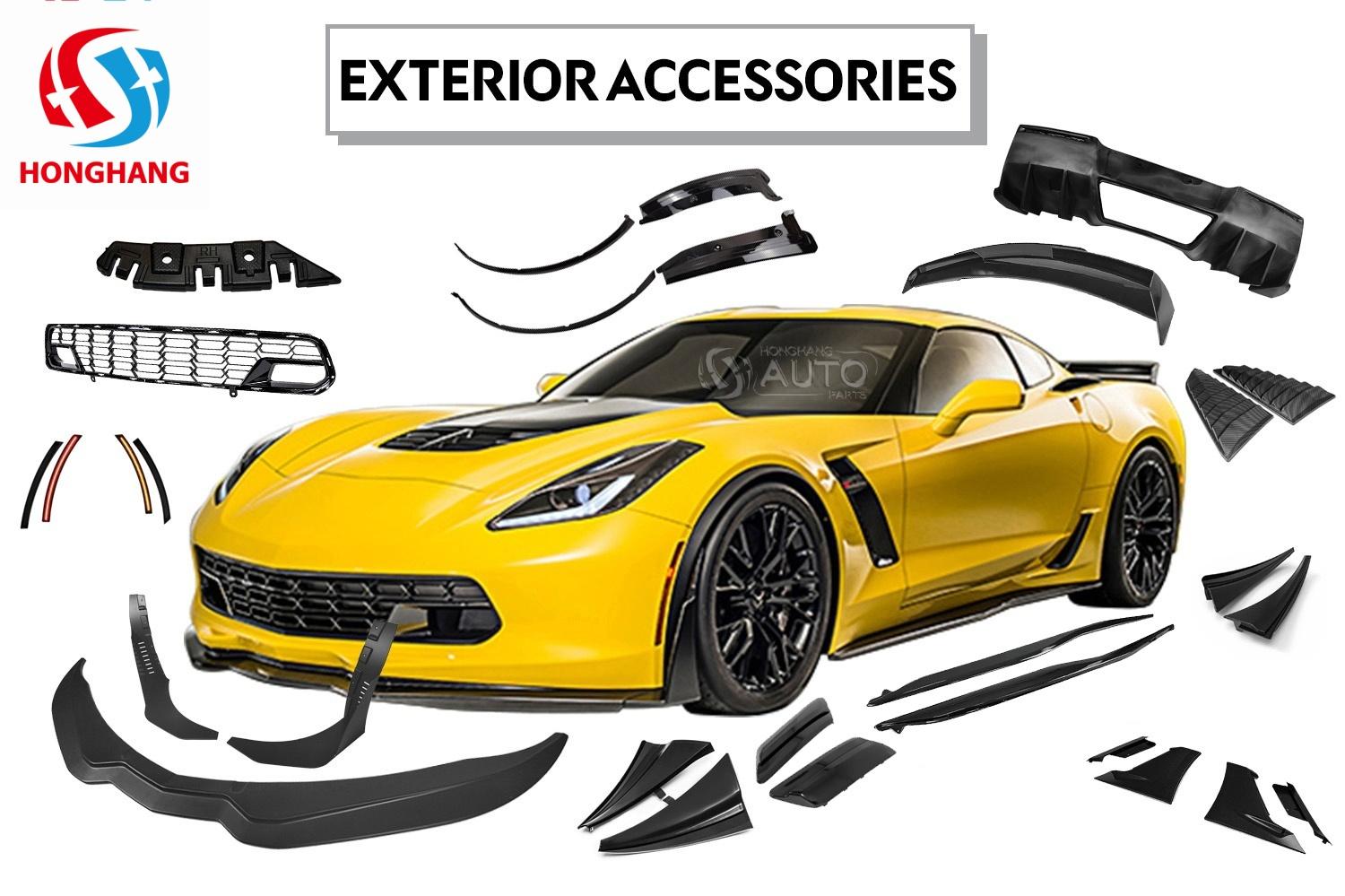 Side Fender Grille Vent Covers For Chevrolet Corvette C7 2014 2015 2016 2017 2018 2019