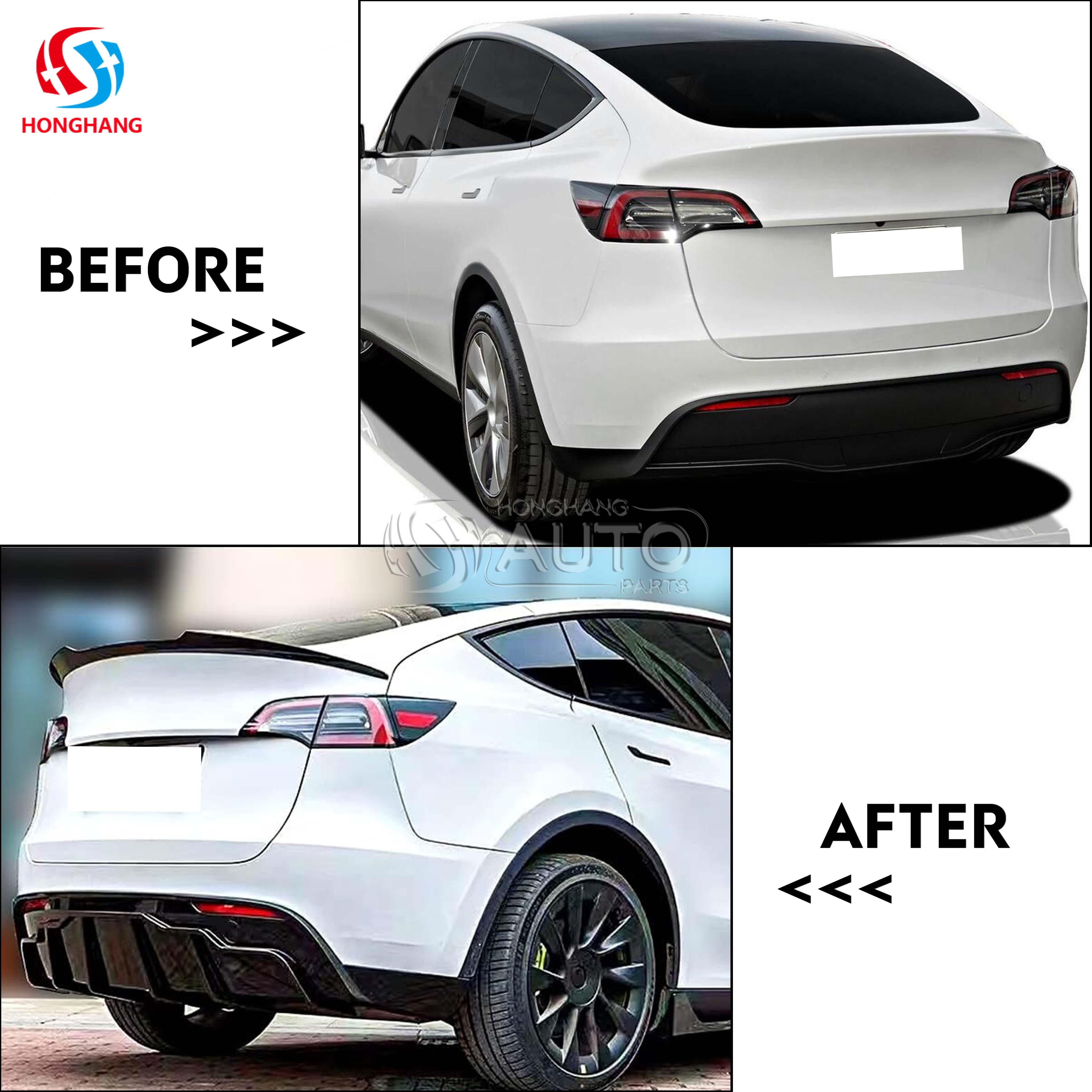 Rear Wing Spoiler For TESLA Model Y 2017 2018 2019 2020 2021 2022 2023