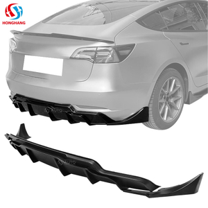 Rear Bumper Lip Diffuser For TESLA Model3 2017 2018 2019 2020 2021 2022 2023