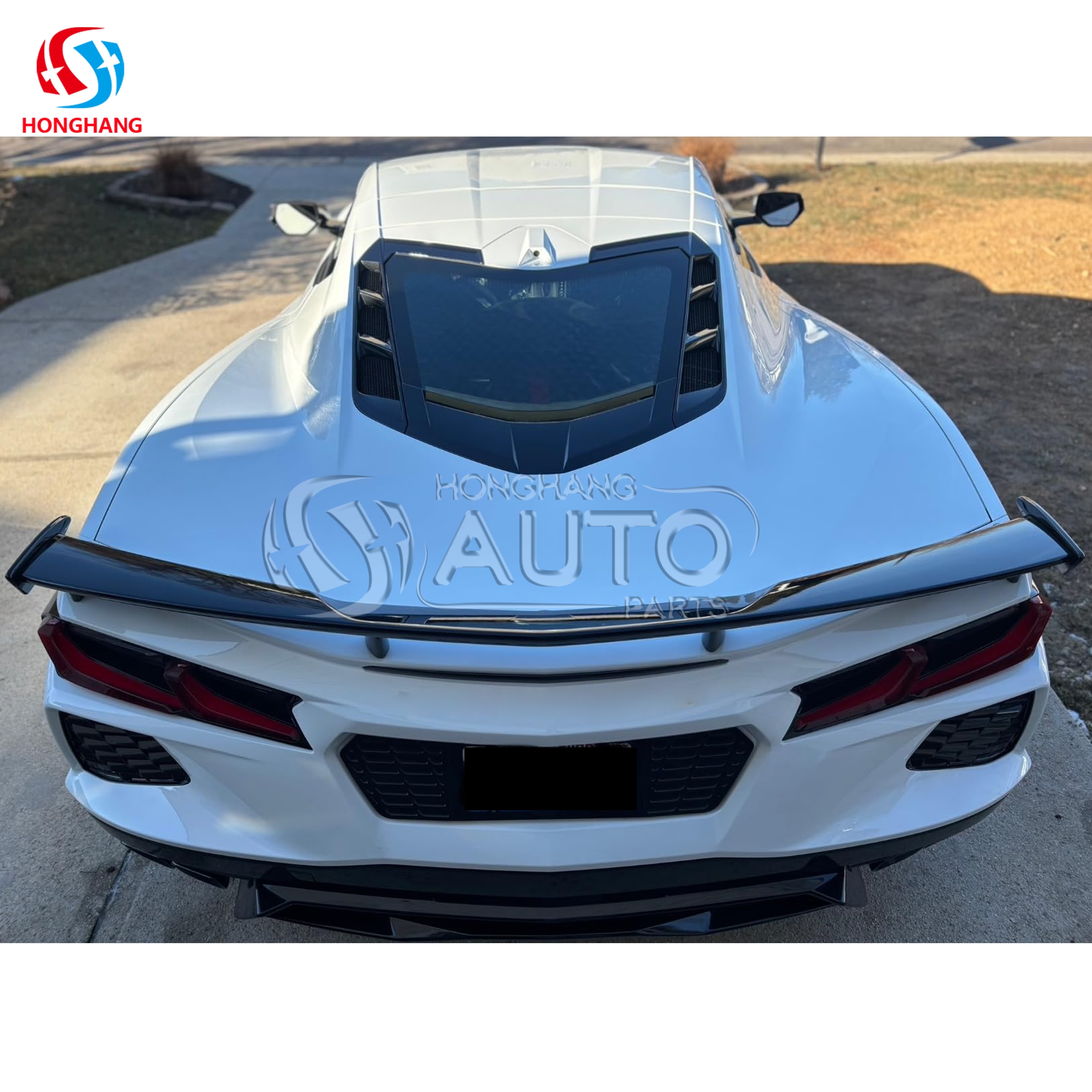 Rear License Plate Frame For Chevrolet Corvette C8 2020 2021 2022 2023