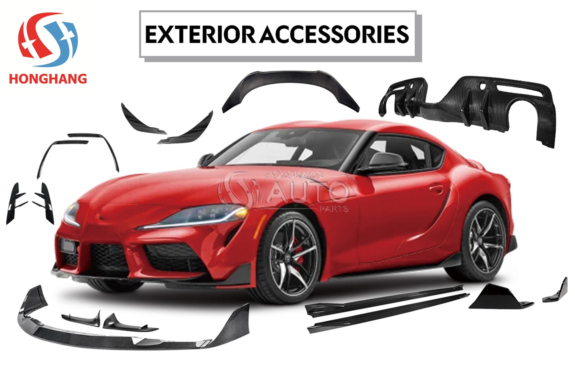 Carbon Fiber A90 Front Bumper Lip For Toyota Supra A90 Edition J29DB MkV 2019 2020 2021 2022 2023 2024
