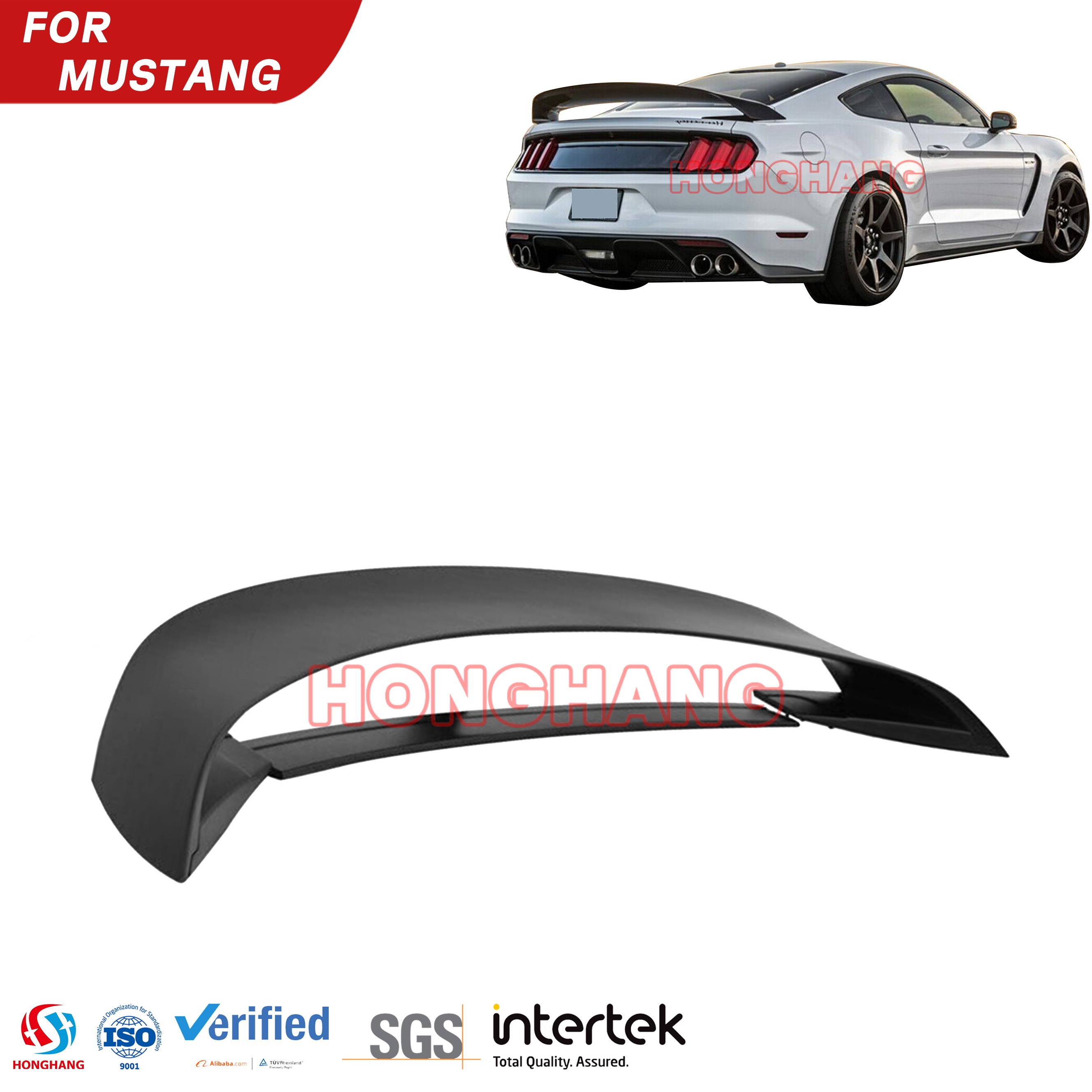 2015-2019 Ford Mustang GT 4 Stage Rear Spoiler