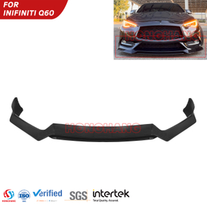 Front Lip Bumper Splitter For Infiniti Q60 2016 2017 2018 2019