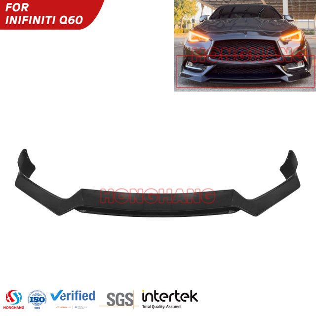 Front Lip Bumper Splitter For Infiniti Q60 2016 2017 2018 2019
