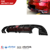 Car Rear Bumper Lip Diffuser For Infiniti Q60 2017 2018 2019 2020 2021