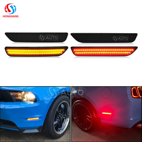 Ford Mustang Front/Rear LED Side Marker Lights 2010 2011 2012 2013 2014