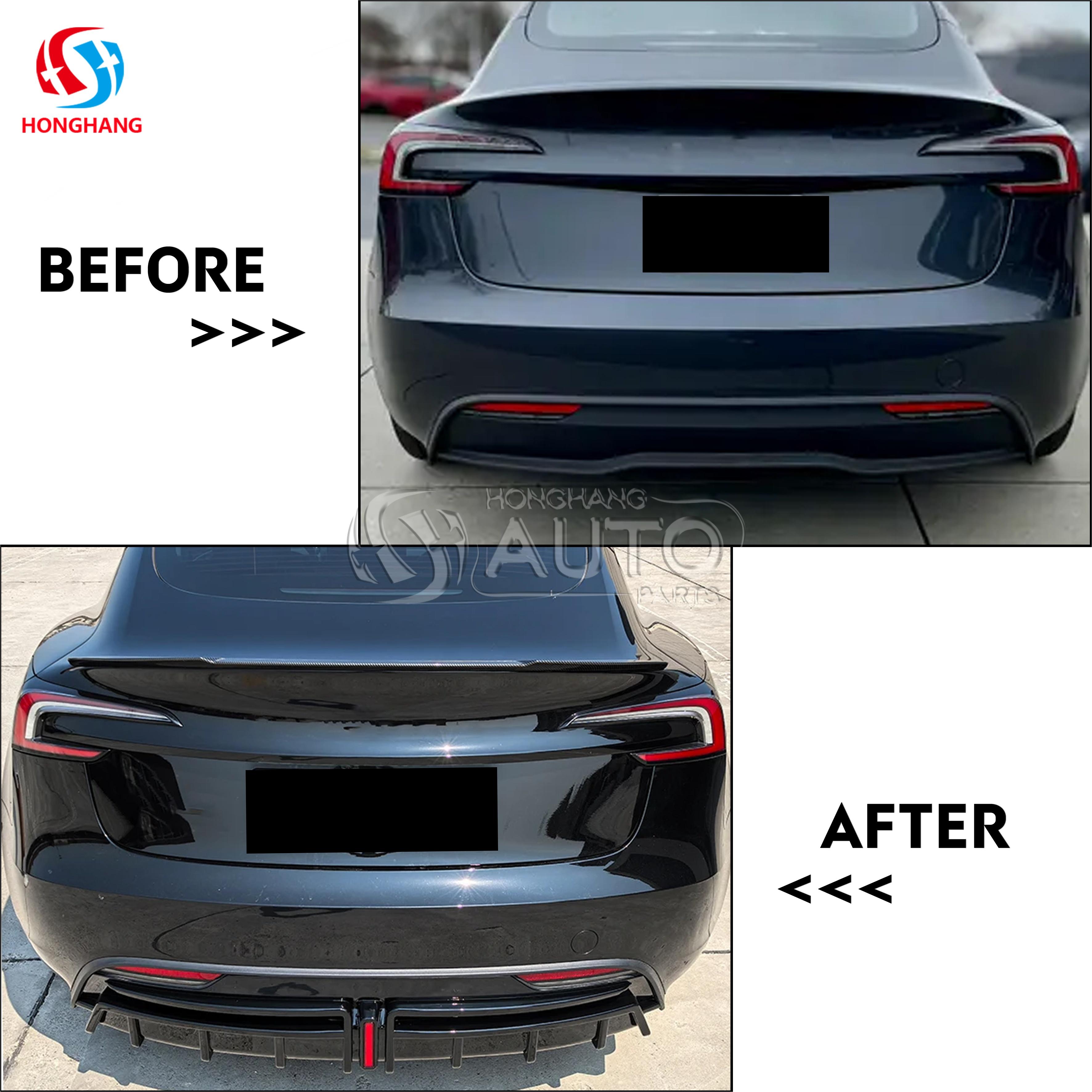 New Arrivals Rear Bumper Diffuser Lip For TESLA Model 3 2017 2018 2019 2020 2021 2022 2023