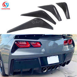 Rear Diffuser Lip Shark Fin For Chevrolet Corvette C7 2014 2015 2016 2017 2018 2019