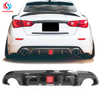 Car Rear Bumper Lip Diffuser For Infiniti Q50 2014 2015 2016 2017