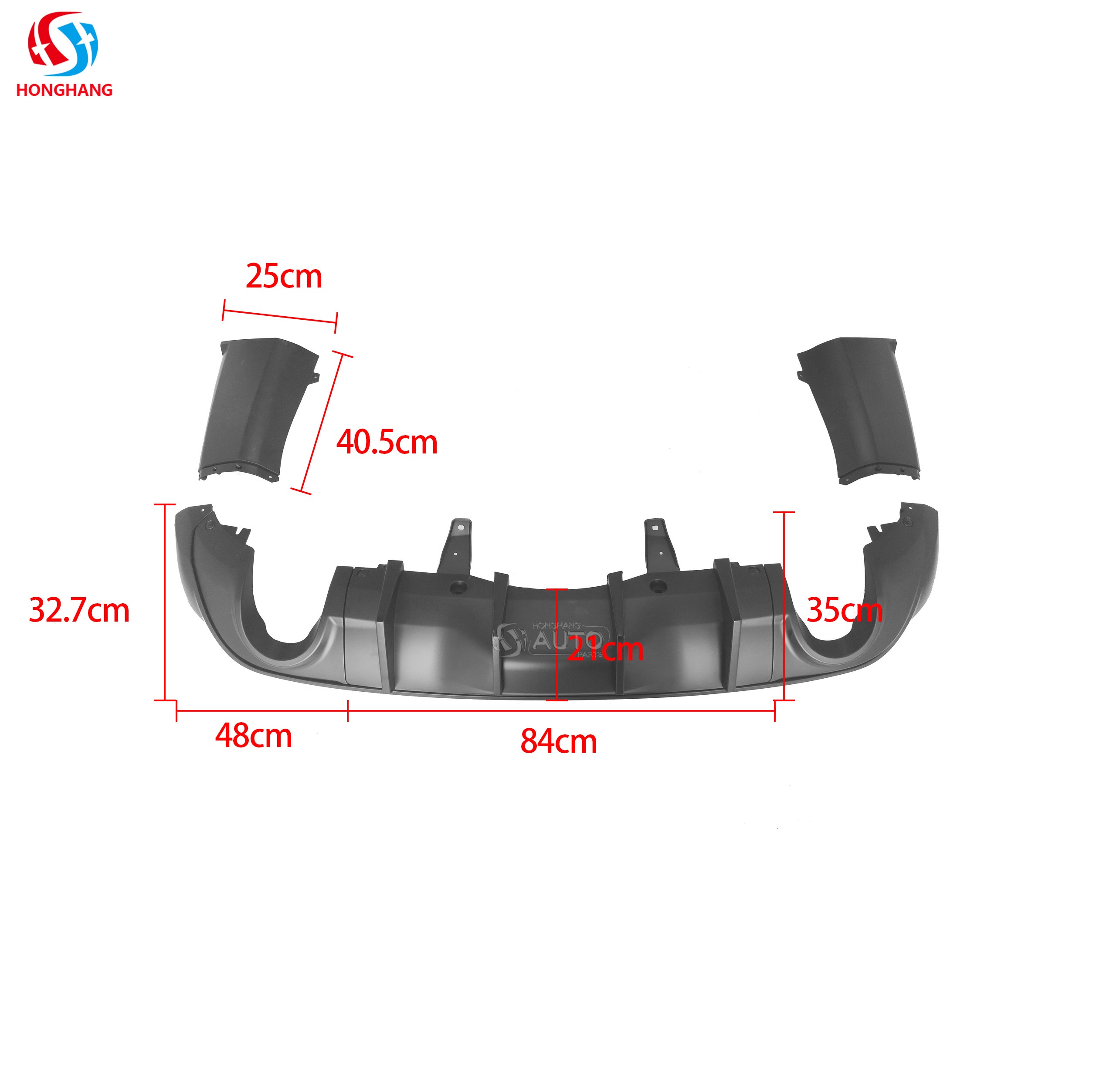 Dodge Durango SRT Hellcat Rear Diffuser Spoiler 2021 2022 2023 2024