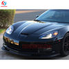 Front Lip Bumper Splitter For Corvette C6 2006 2007 2008 2009 2010 2011 2012