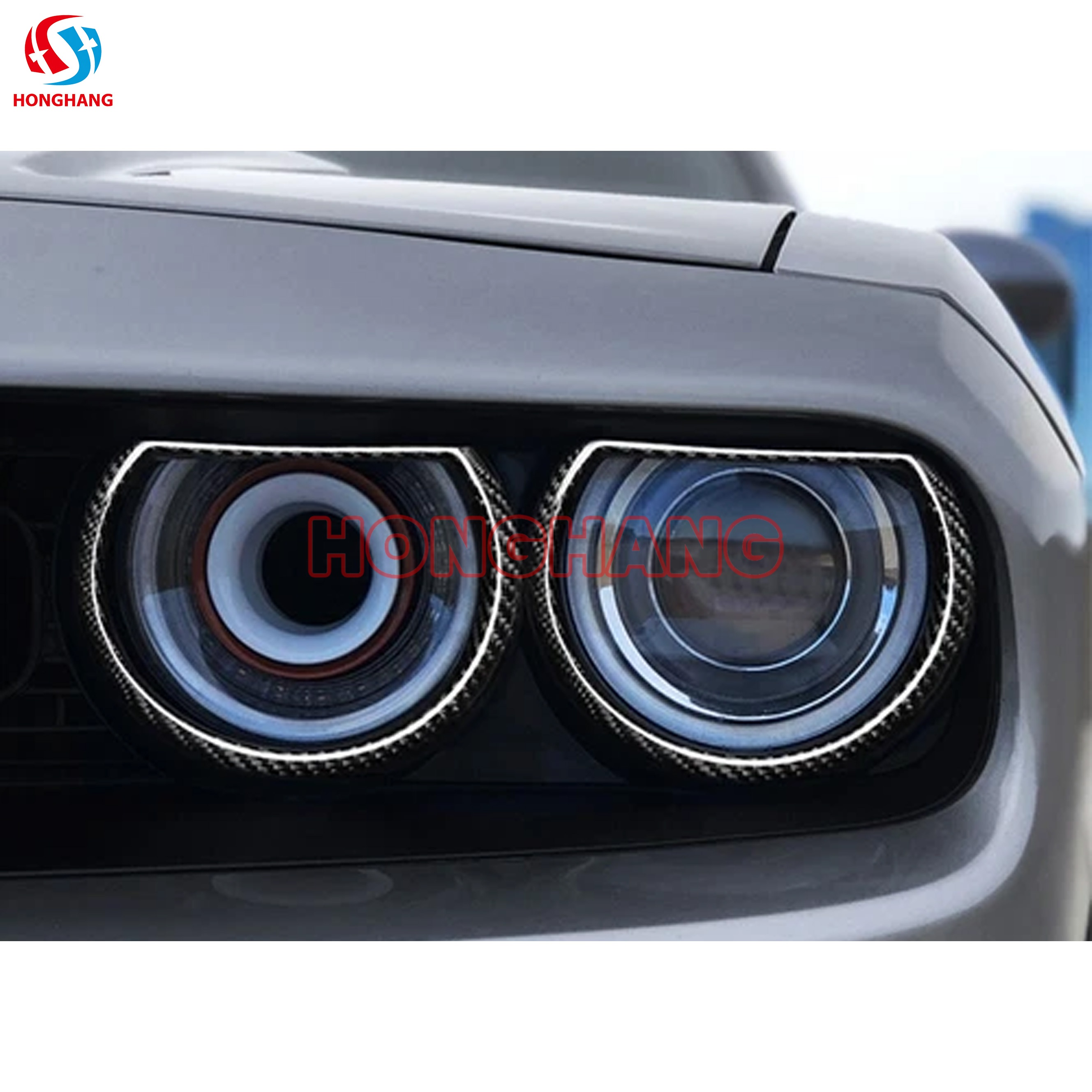 Vorderkopf -Lampen -Lampenabdeckung für Dodge Challenger 2015 2016 2017 2018 2019 2020 2021 2022 2023