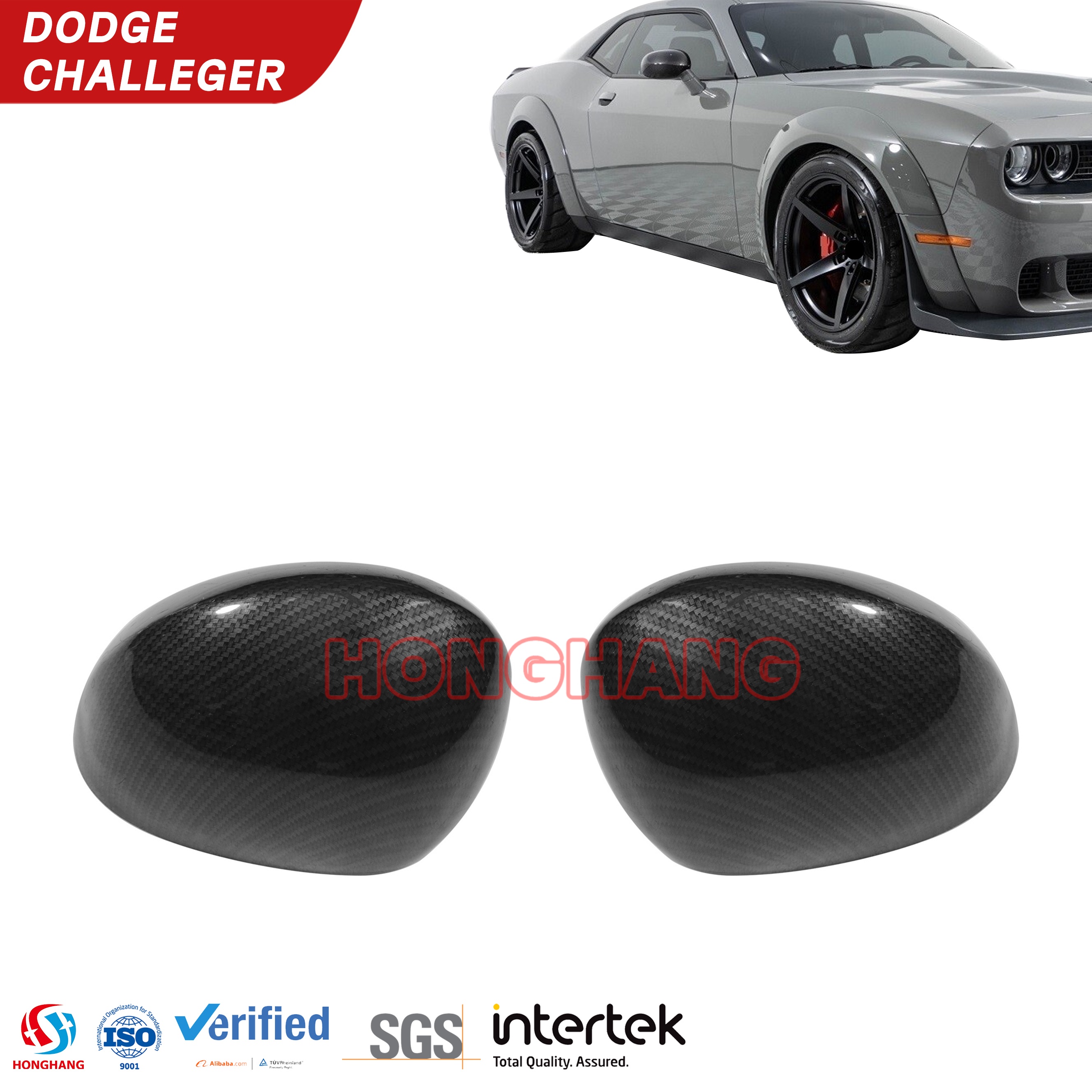 Mirror Cover For Dodge Challenger 2009-2020