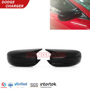 Gloss Black Vehicle Side View Mirror Covers Caps for Dodge Charger 2015+