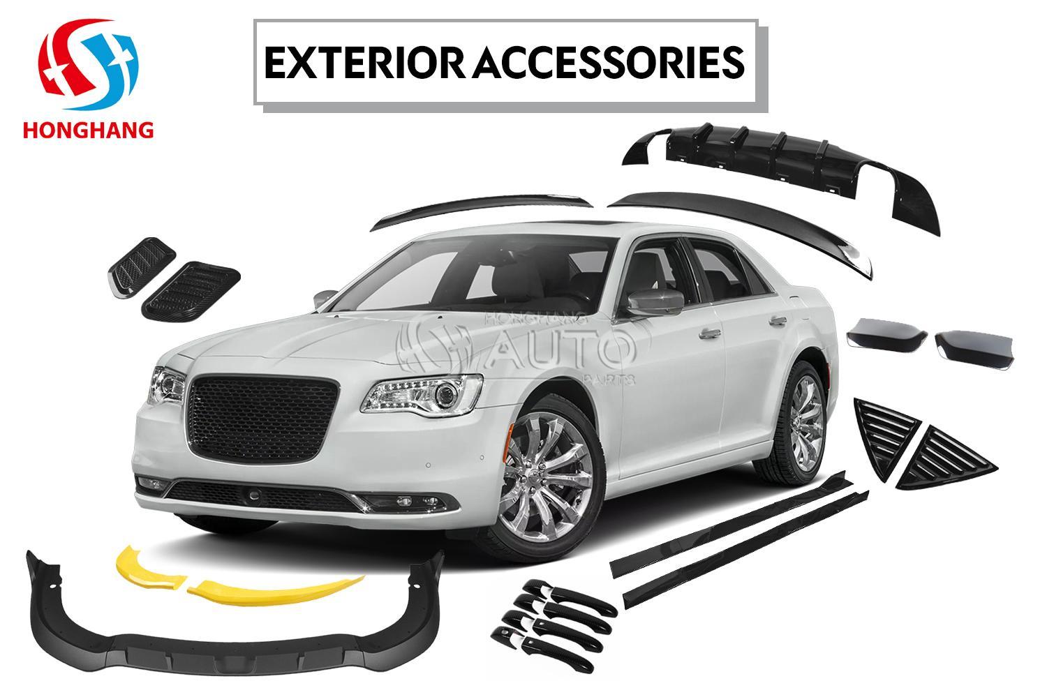 Auto Front Bumper Lip Splitter For Chrysler 300C SRT 2015 2016 2017 2018 2019 2020 2021
