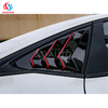 Car Rear Window Triangle Shutters Cover For Honda Civic 2018 2019 2020 2021 2022