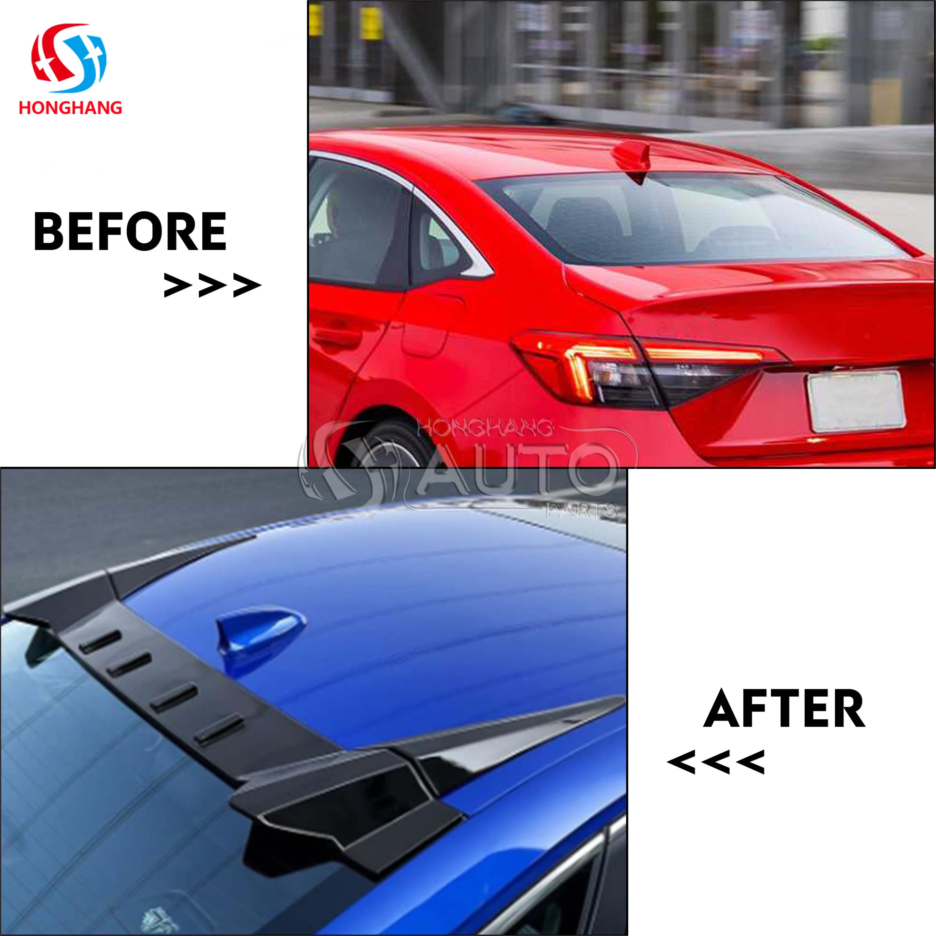 Rear Window Roof Spoiler For Honda Civic 2017 2018