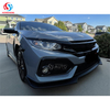 Hot Selling Front Bumper Lip Splitter For Honda Civic 2016 2017 2018 2019