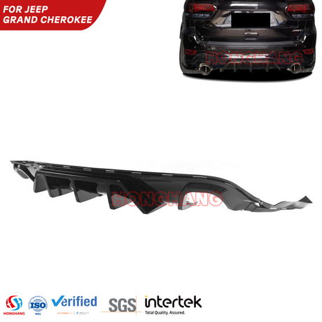 Rear Diffuser Bumper Lip For Jeep Grand Cherokee 2012 2013 2014 2015 2016 2017 2018 2019 2020